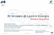 3° incontro GdL Energia 30 nov 2016