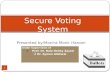 Secure e voting system