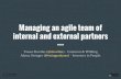 Managing an agile team of internal and external partners