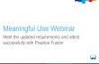 Updated Meaningful Use and Attestation Webinar