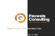 Introduction to Regulatory Affairs  - Pauwels Consulting Academy