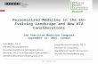 Personalised Medicine in the EU— Evolving Landscape and New HTA Considerations