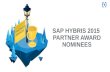 SAP Hybris Summit 2016: Partner Awards Nominees