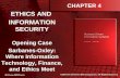Chapter 4: Ethics and Info. Security