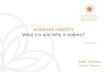 ACADEMIC HONESTY What it is and Why it matters?