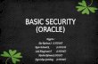 Basic Security(ORACLE)