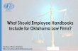 What Should Employee Handbooks Include for Oklahoma Law Firms? (SlideShare)