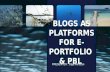 Integrating E-portfolio and  PBI in EFL Classes, efl blogging, edition 2
