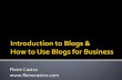 Bloggable Seminar: Introduction to Blogs and How to Use Blogs for Business