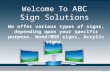 Welcome to ABC Sign Solutions