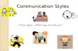 Communication styles ppt 2