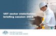 ASQA Stakeholder Briefing Sessions 2016