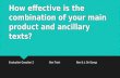 Question 2 - How effective is the combination of your main product and ancillary texts?