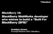 BlackBerry10: "Built For BlackBerry (BFB)"
