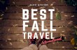 Best Fall Travel - International Edition