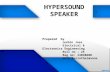 Seminar on HYPERSOUND SPEAKER by JESBIN JOSE