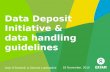 Data Deposit Initiative & data handling guidelines