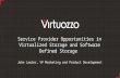 Service Provider Opportunities in Virtualized Storage and Software Defined Storage 