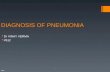 DIAGNOSIS OF PNEUMONIA  Dr Vinay Verma