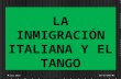 Inmigración Italiana y Tango