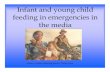 Infant and young child feeding in emergencies in the media