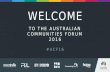 Australian Communities Forum ACF16 2016