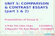 comparison and contrast essays