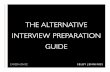 Career Advice - The Alternative Interview Preparation Guide