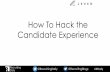 Hacking The Candidate Experience with Matt Charney