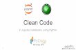 Clean Code in Jupyter notebook