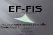 EF-FIS fingerfood servet presentatie