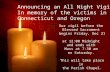 Announcing a Vigil for the Victims