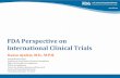 FDA 2013 Clinical Investigator Training Course: FDA Perspective on International Studies