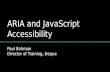 ARIA and JavaScript Accessibility