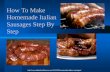 How to make homemade italian sausages