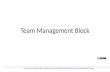 Team management block