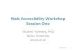 Web accessibility workshop 1