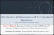 On the Social Dimensions of Architectural Decisions