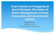 From famine to prosperity in ethiopia: The roles of water management, farmer innovation and government policies