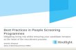 #FIRMDAY 15th October 2015 Manchester - Best practice in people screening programmes