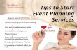 Tips to start event planning services