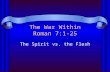 The War Within: Spiritual Warfare (Part V)