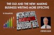 The Old and the New: Making Business Writing More Effective