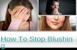How to prevent blushing