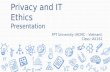 [Privacy and IT Ethics Presentation] Chapter 3: The Forth Amendment and emerging technology