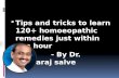 Tips and tricks to learn 120+ homoeopathic remedies just within one hour - By Dr. Hansaraj salve