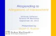Ultimate Software Interactive HR Workshop: Responding to Allegations of Harassment