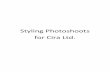 Styling Photoshoots for Cira Ltd.