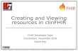 Devdays creating and viewing resources with clin fhir
