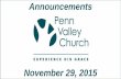 Penn Valley Announcements 11 29-15